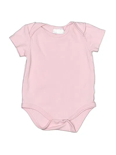 Pre-owned Assorted Brands Babies' Short Sleeve Onesie In Pink