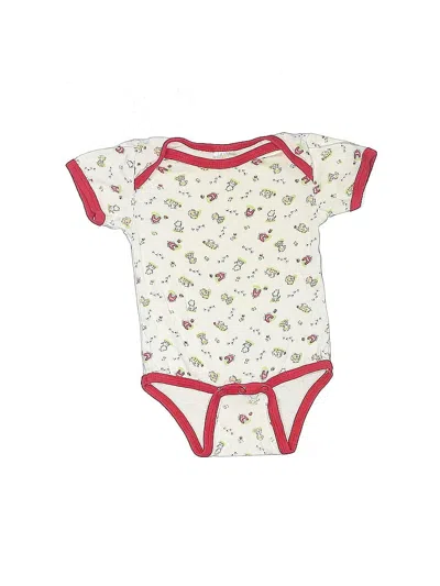 Pre-owned Assorted Brands Kids' Short Sleeve Onesie In White