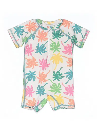 Pre-owned Assorted Brands Kids' Short Sleeve Onesie In White