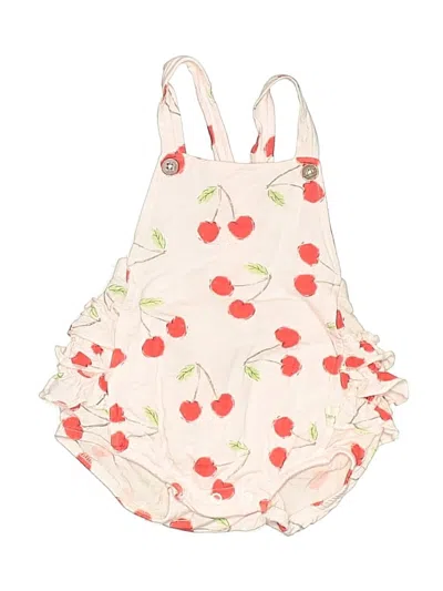 Pre-owned Assorted Brands Babies' Short Sleeve Onesie In White