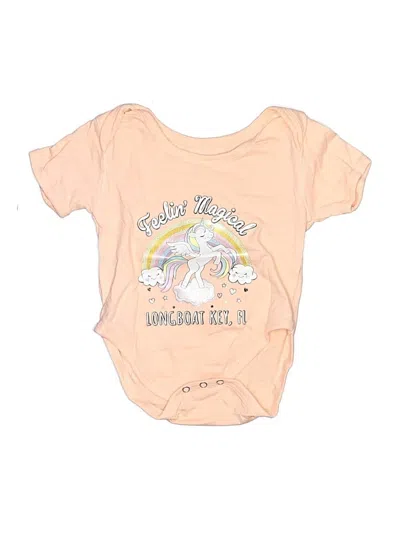 Pre-owned Assorted Brands Kids' Short Sleeve Onesie In White