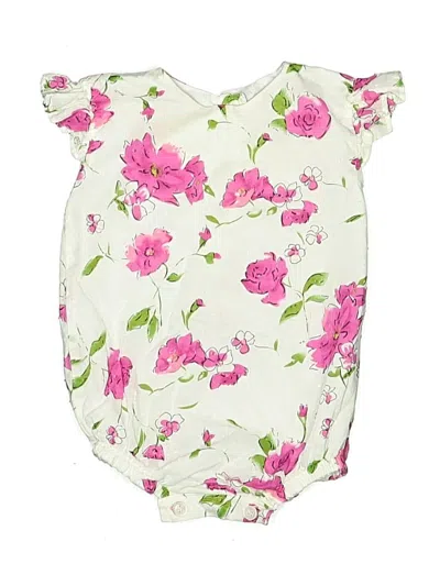 Pre-owned Assorted Brands Kids' Short Sleeve Onesie In White