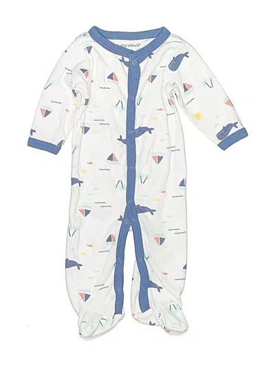 Pre-owned Assorted Brands Babies' Short Sleeve Onesie In White