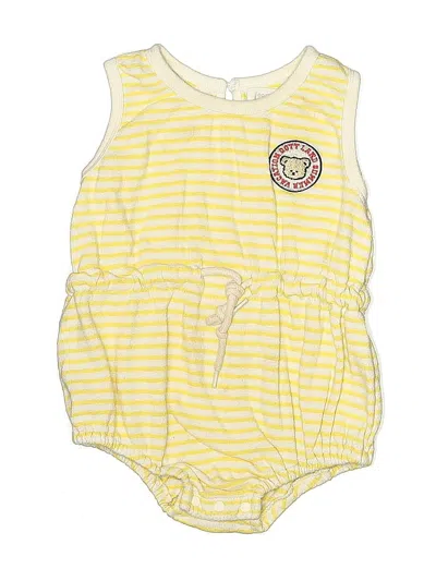 Pre-owned Assorted Brands Kids' Short Sleeve Onesie In Yellow