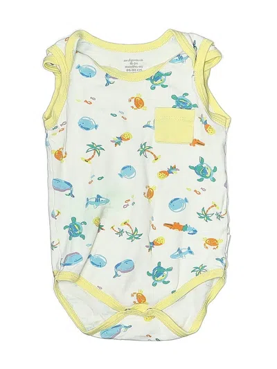 Pre-owned Assorted Brands Kids' Short Sleeve Onesie In Yellow