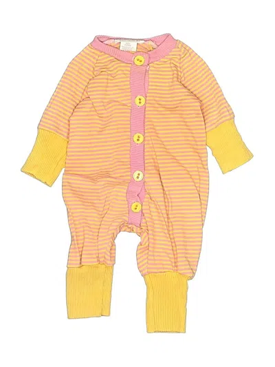 Pre-owned Assorted Brands Babies' Short Sleeve Onesie In Yellow