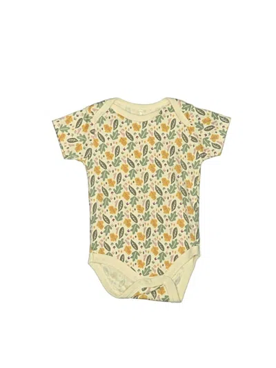 Pre-owned Assorted Brands Babies' Short Sleeve Onesie In Yellow