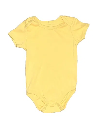 Pre-owned Assorted Brands Babies' Short Sleeve Onesie In Yellow
