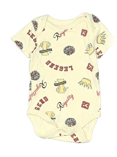 Pre-owned Assorted Brands Babies' Short Sleeve Onesie In Yellow