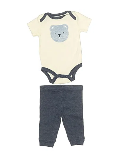 Pre-owned Assorted Brands Babies' Short Sleeve Outfit In Ivory