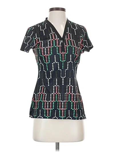 Pre-owned Assorted Brands Short Sleeve Polo Shirt In Black
