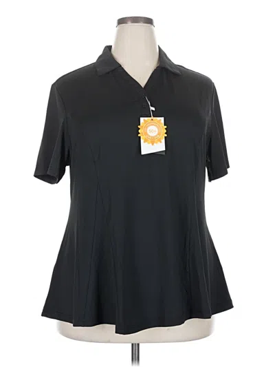 Pre-owned Assorted Brands Short Sleeve Polo Shirt In Black