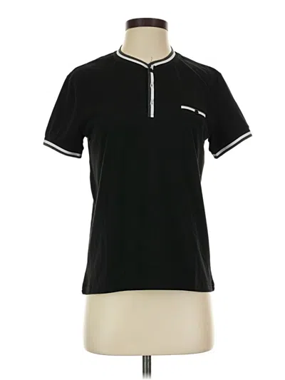 Pre-owned Assorted Brands Short Sleeve Polo Shirt In Black