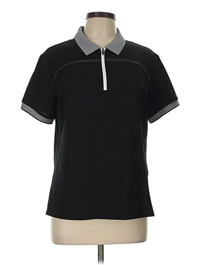 Pre-owned Assorted Brands Short Sleeve Polo Shirt In Black