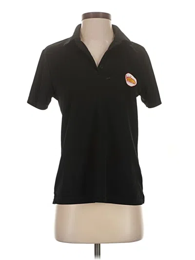 Pre-owned Assorted Brands Short Sleeve Polo Shirt In Black