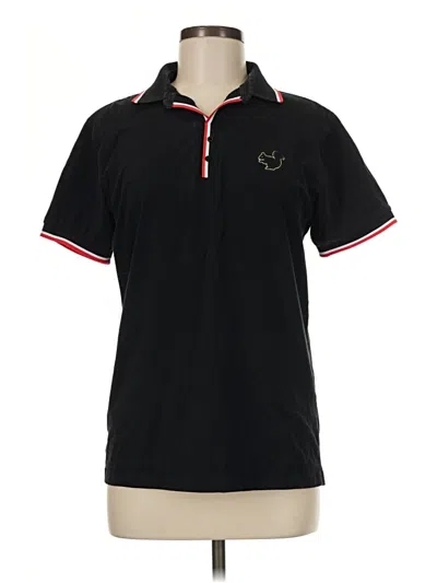 Pre-owned Assorted Brands Short Sleeve Polo Shirt In Black