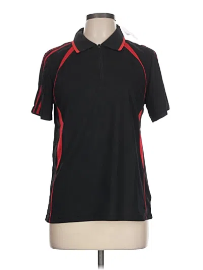 Pre-owned Assorted Brands Short Sleeve Polo Shirt In Black