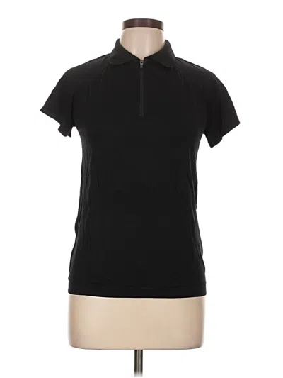 Pre-owned Assorted Brands Short Sleeve Polo Shirt In Black