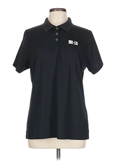 Pre-owned Assorted Brands Short Sleeve Polo Shirt In Black