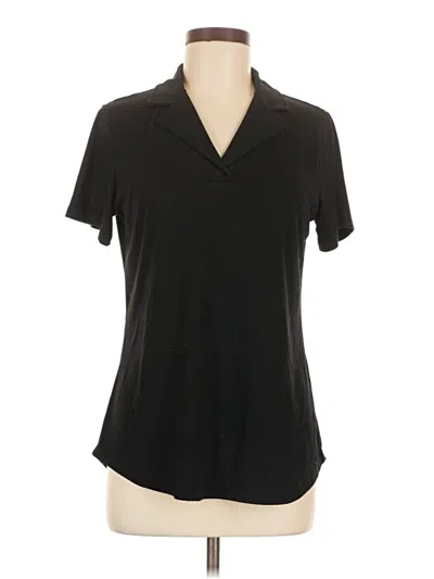 Pre-owned Assorted Brands Short Sleeve Polo Shirt In Black