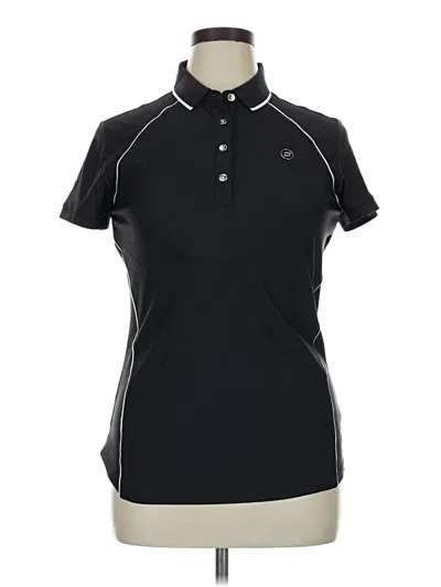 Pre-owned Assorted Brands Short Sleeve Polo Shirt In Black