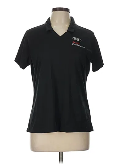 Pre-owned Assorted Brands Short Sleeve Polo Shirt In Black