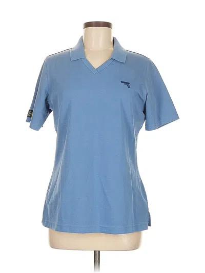 Pre-owned Assorted Brands Short Sleeve Polo Shirt In Blue