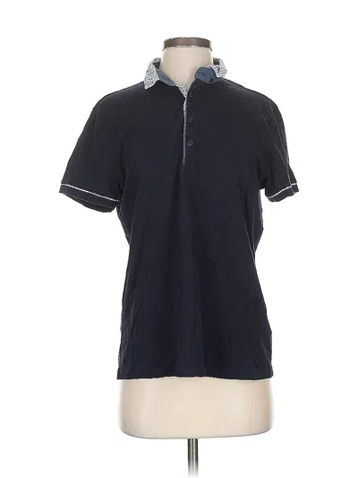 Pre-owned Assorted Brands Short Sleeve Polo Shirt In Blue