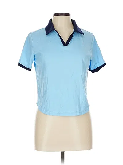 Pre-owned Assorted Brands Short Sleeve Polo Shirt In Blue