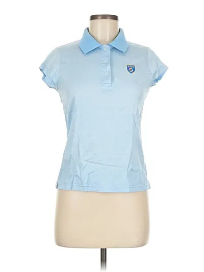 Pre-owned Assorted Brands Short Sleeve Polo Shirt In Blue
