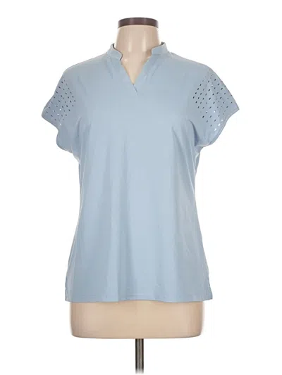 Pre-owned Assorted Brands Short Sleeve Polo Shirt In Blue