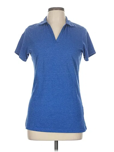 Pre-owned Assorted Brands Short Sleeve Polo Shirt In Blue