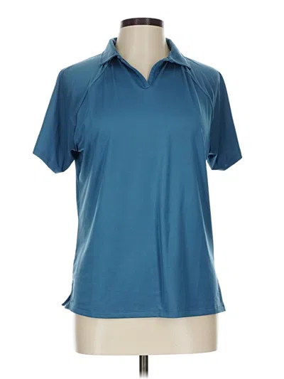 Pre-owned Assorted Brands Short Sleeve Polo Shirt In Blue