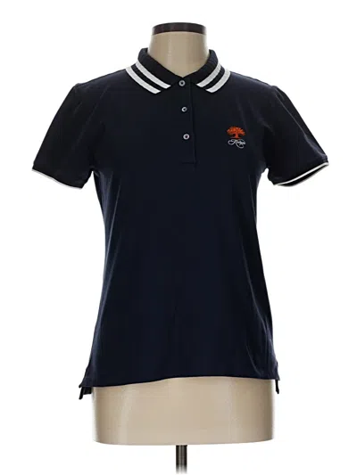Pre-owned Assorted Brands Short Sleeve Polo Shirt In Blue