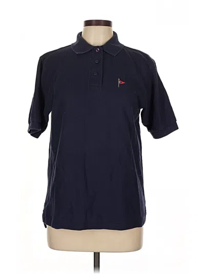 Pre-owned Assorted Brands Short Sleeve Polo Shirt In Blue