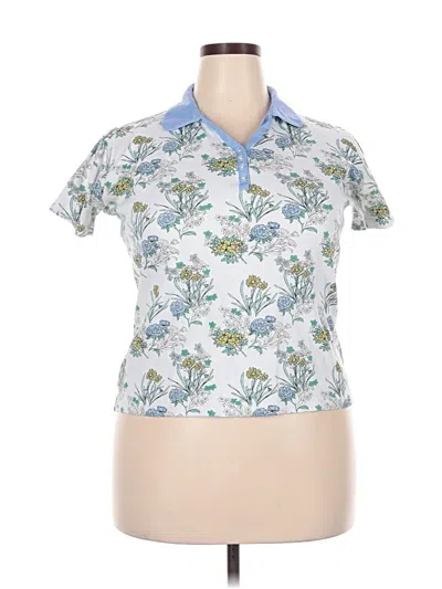 Pre-owned Assorted Brands Short Sleeve Polo Shirt In Blue