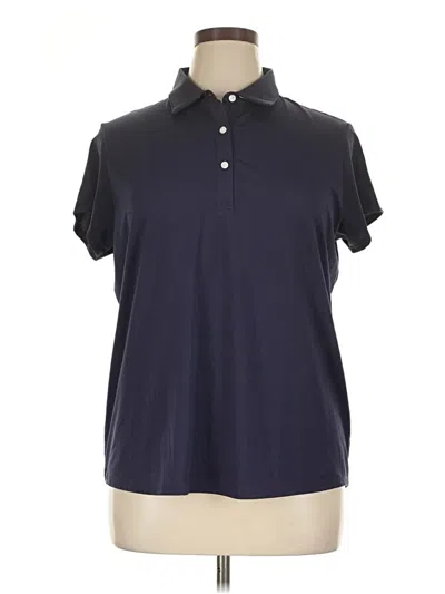 Pre-owned Assorted Brands Short Sleeve Polo Shirt In Blue