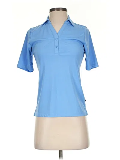 Pre-owned Assorted Brands Short Sleeve Polo Shirt In Blue