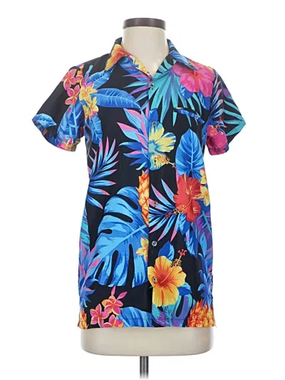 Pre-owned Assorted Brands Short Sleeve Polo Shirt In Blue