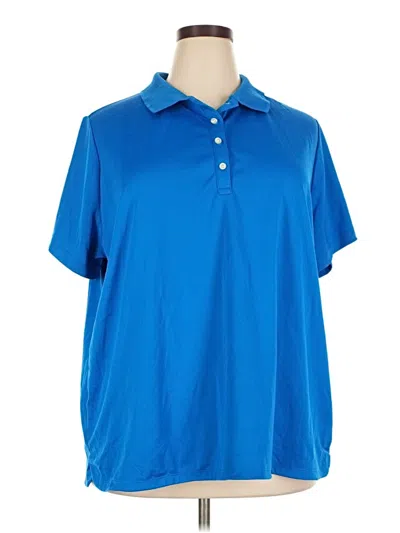 Pre-owned Assorted Brands Short Sleeve Polo Shirt In Blue
