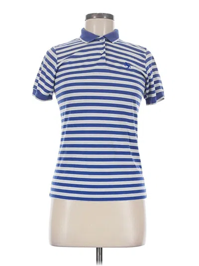 Pre-owned Assorted Brands Short Sleeve Polo Shirt In Blue
