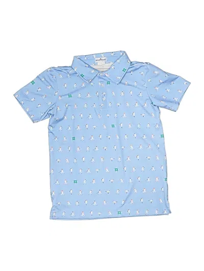 Pre-owned Assorted Brands Kids' Short Sleeve Polo Shirt In Blue