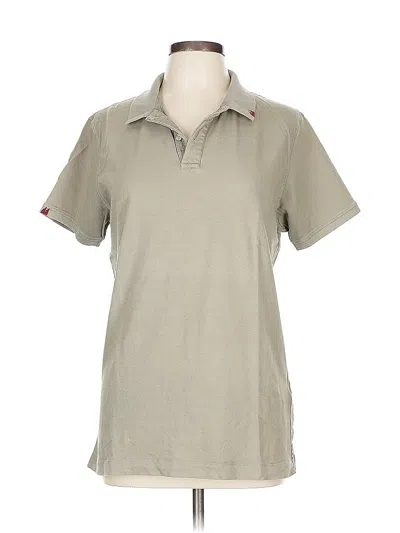 Pre-owned Assorted Brands Short Sleeve Polo Shirt In Brown