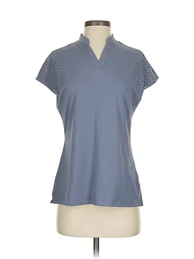 Pre-owned Assorted Brands Short Sleeve Polo Shirt In Gray