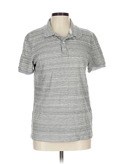 Pre-owned Assorted Brands Short Sleeve Polo Shirt In Gray