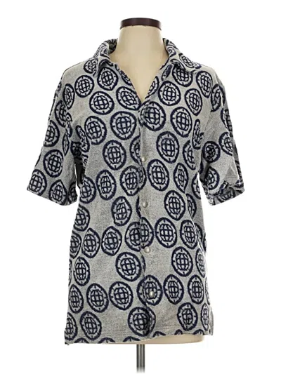 Pre-owned Assorted Brands Short Sleeve Polo Shirt In Gray