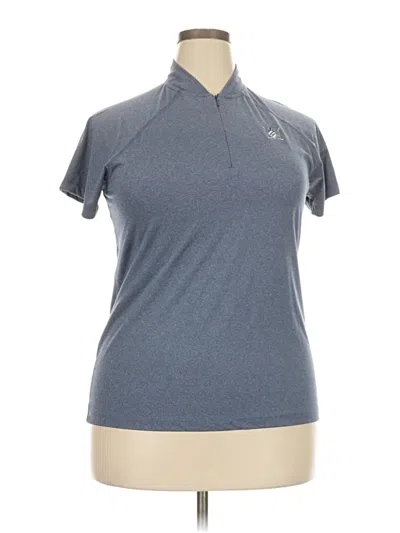 Pre-owned Assorted Brands Short Sleeve Polo Shirt In Gray