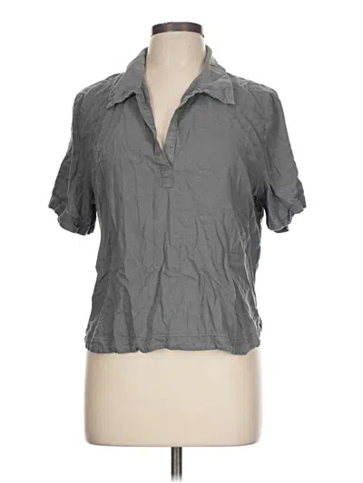Pre-owned Assorted Brands Short Sleeve Polo Shirt In Gray