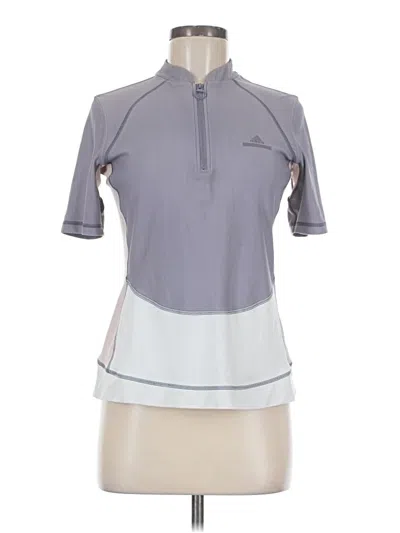 Pre-owned Assorted Brands Short Sleeve Polo Shirt In Gray