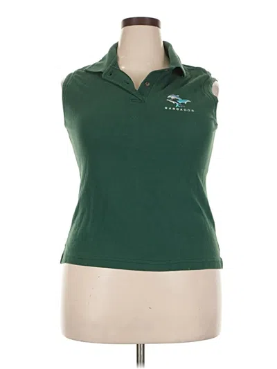 Pre-owned Assorted Brands Short Sleeve Polo Shirt In Green